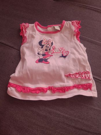 Haut manches courtes fille 6 mois 68 cm