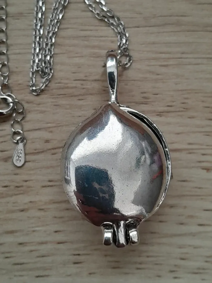 Collier Verveine, Vampire Diaries, Elena Gilbert, chaine en argent 925, argenté - photo numéro 4