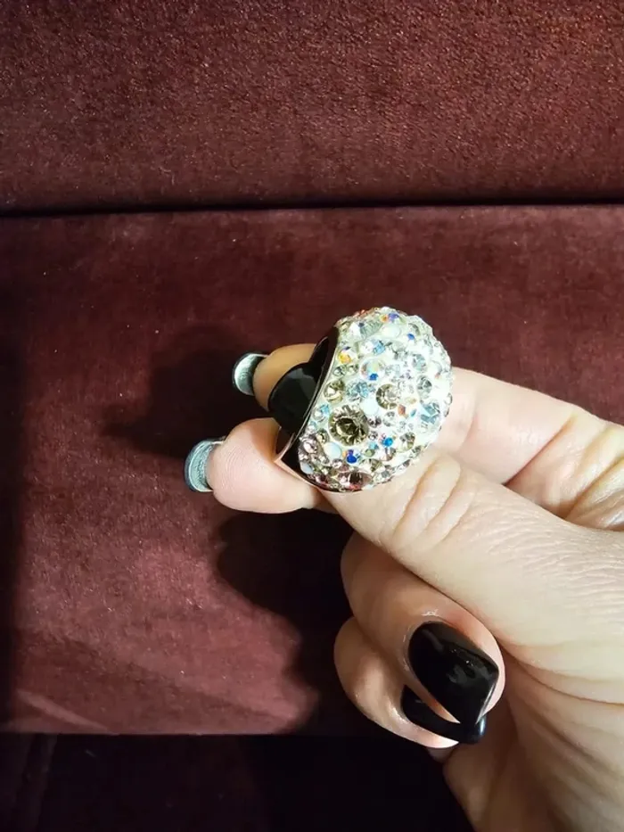 Bague Swarovski Scintillante Taille 58 (18.5mm) - Élégance Assurée ! - photo numéro 4