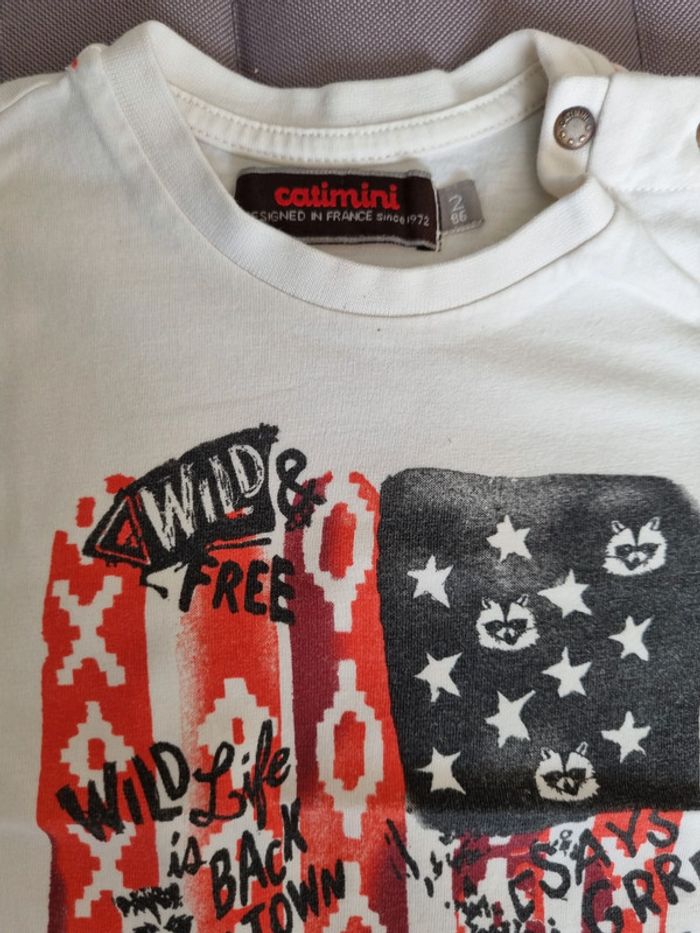 T-shirt manche longue catimini 2 ans - photo numéro 2