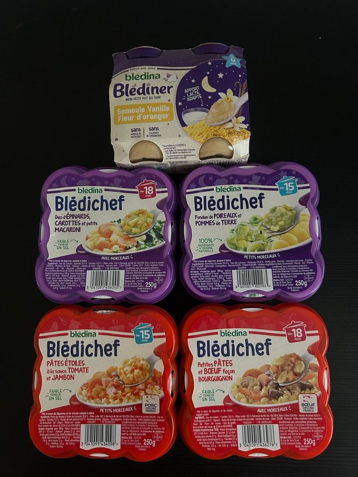 Lot repas plus dessert bébé