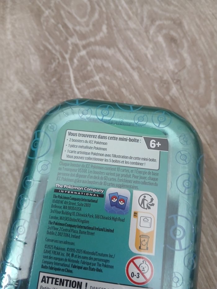 Coffret boite métal pokémon - photo numéro 3