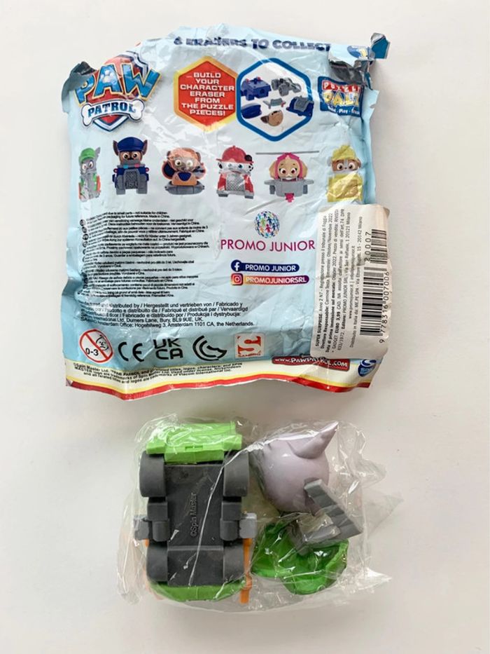 Puzzle gomme pat patrouille neuf - photo numéro 2