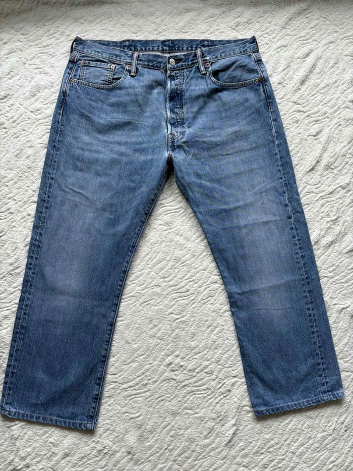 Jean Levi’s 501 bleu homme coupe relaxed droite ample taille W38 48 XL - photo numéro 4