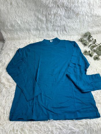 T-shirt manches longues bleu Prusse blancheporte taille 42/44
