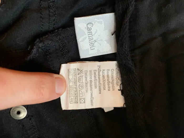 Pantalon noir Camaïeu type cargo femme - photo numéro 4