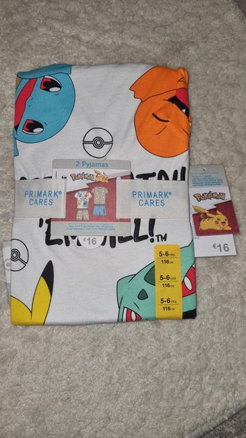 Lot pyjama short pokemon 5/6 ans neuf