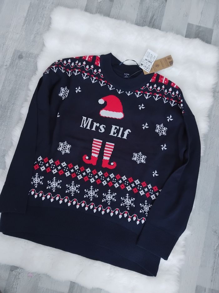 Pull Noël femme, neuf, taille M