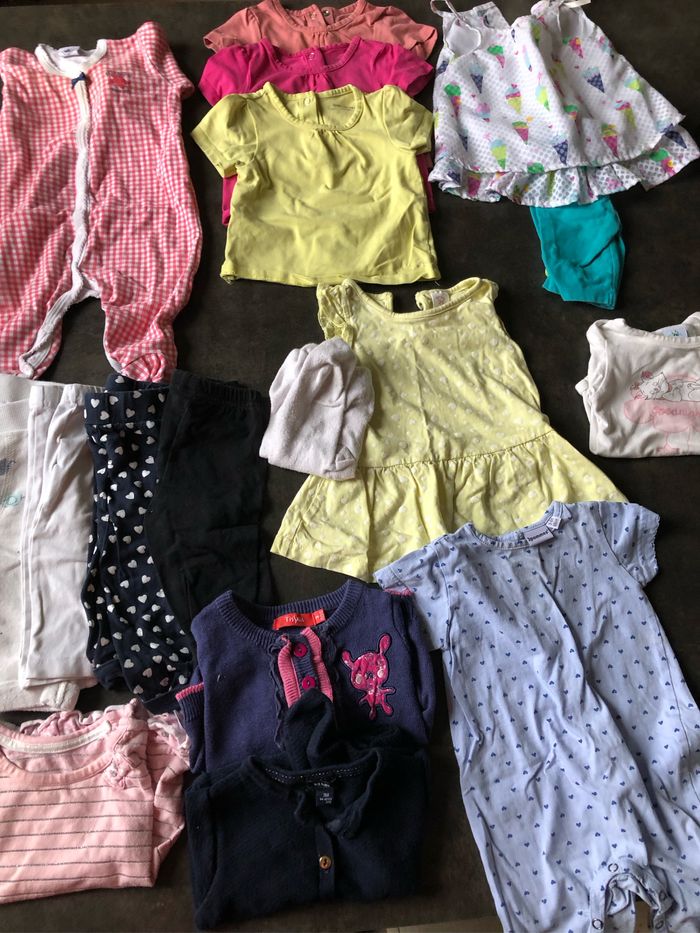 Lot été fille 3 mois 17 pièces