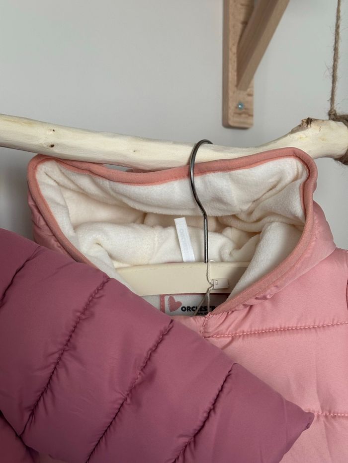 Manteaux neufs hiver chauds polaires 3 mois fille rose - photo numéro 6