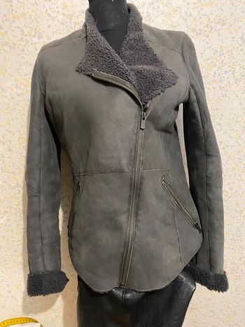 Veste Gerard darel grise mouton retourne 38