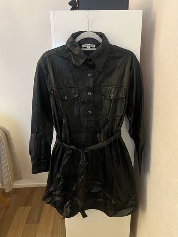 robe chemise simili cuir