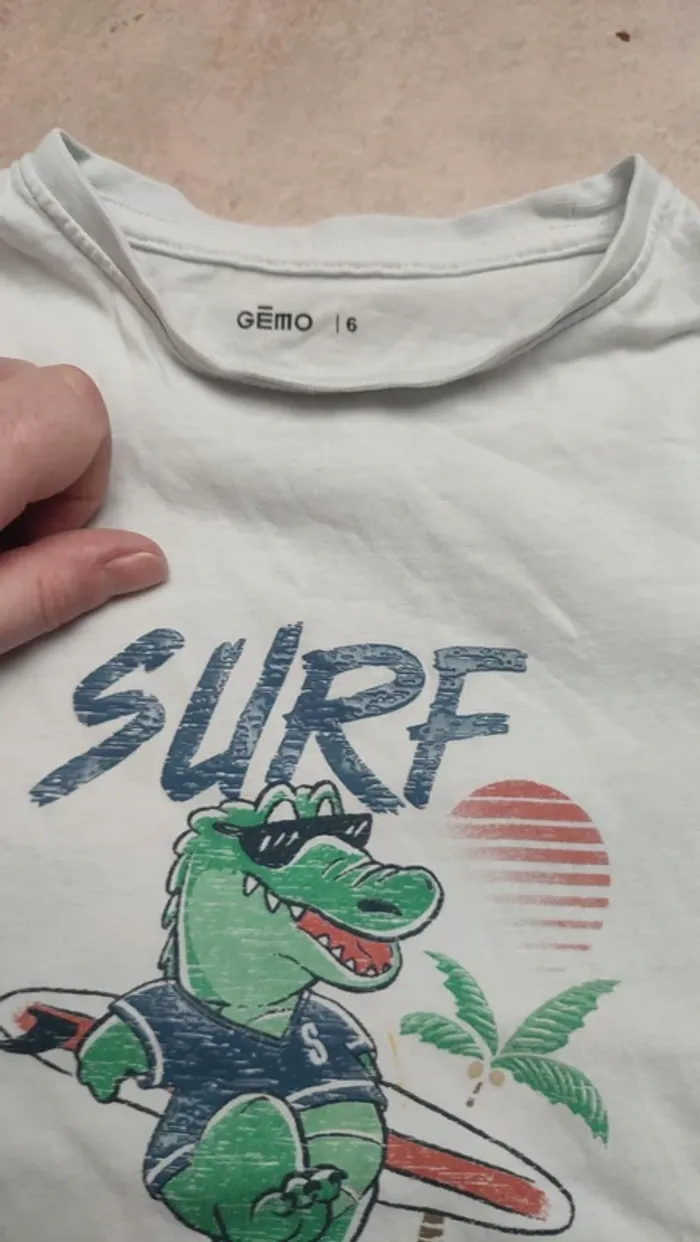 T-shirt crocodile surf - photo numéro 2