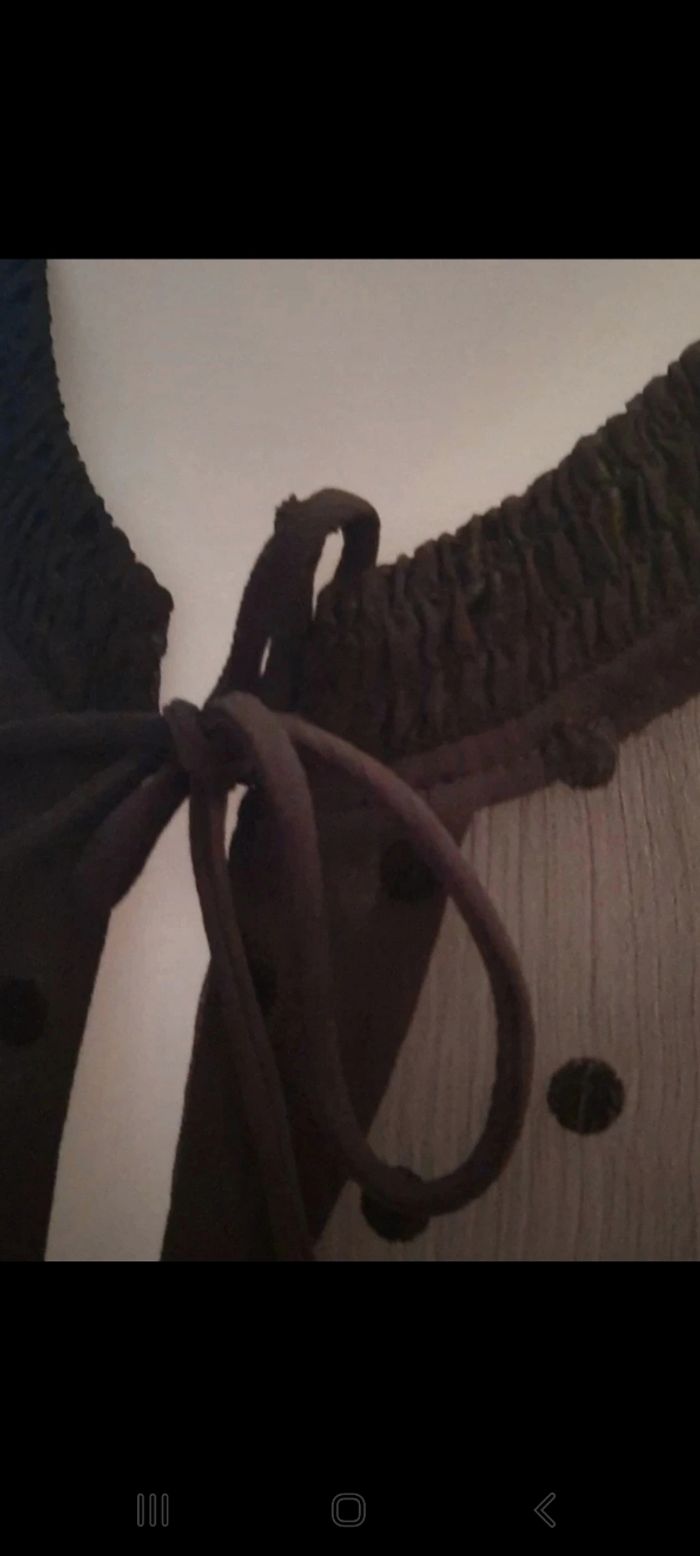 Robe en mousseline mi longue à manches longues ballons de chez stradivarius - photo numéro 3