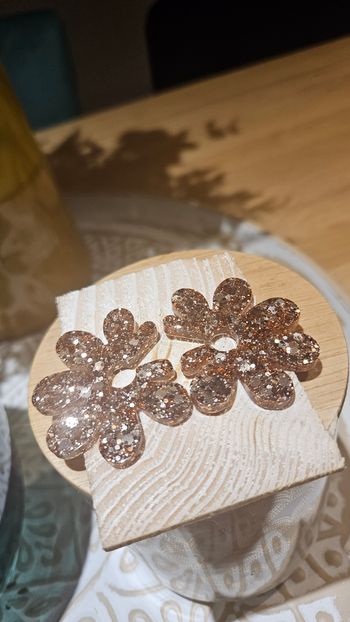 Boucles d'oreilles paillettes 
