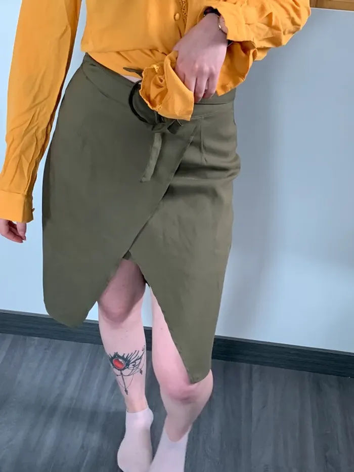 Jupe kaki