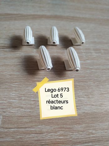 Lego 6973 lot 5 réacteurs blanc vaisseau