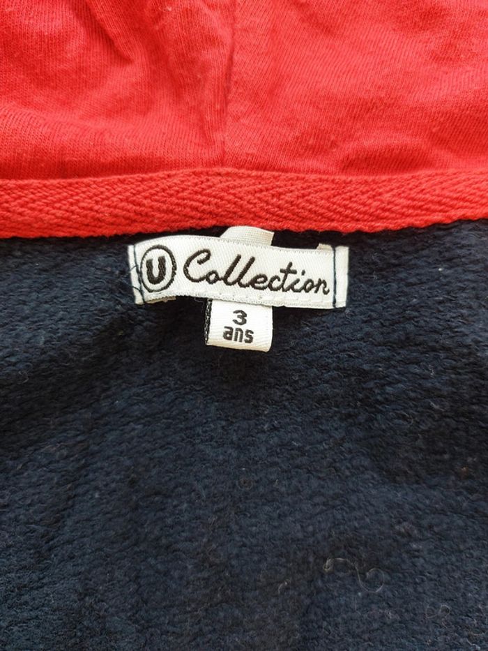 Veste à capuche 👦 U Collection 3 ans 💯% coton - photo numéro 3