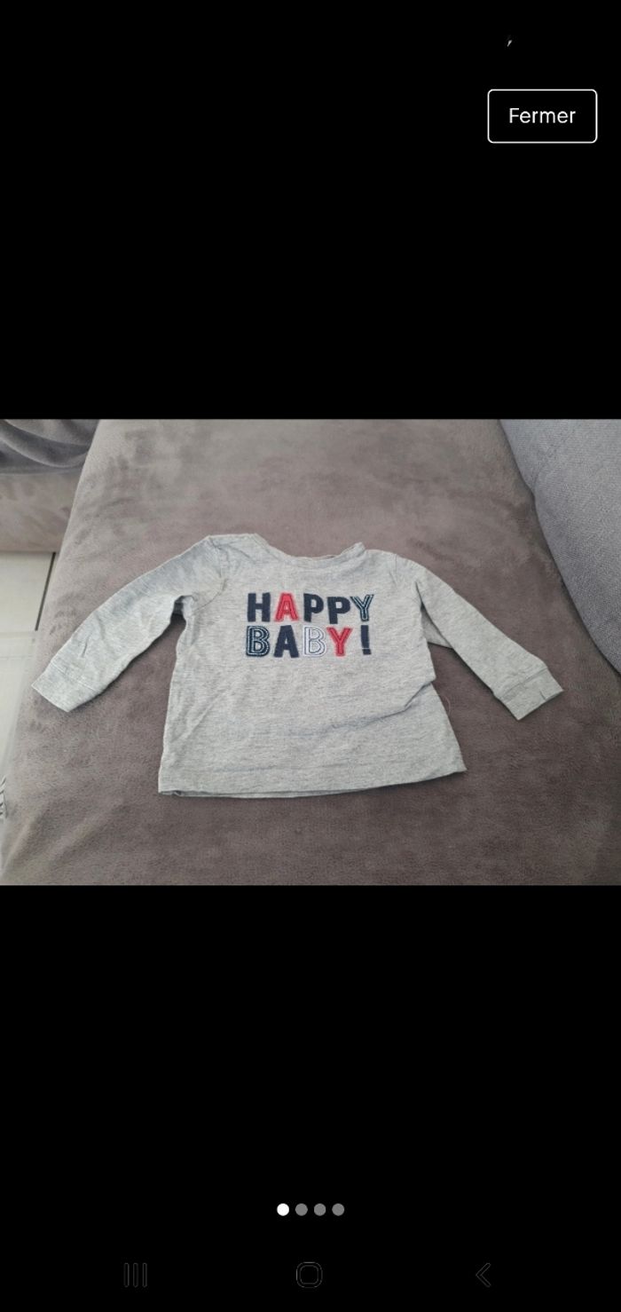 Lot tee shirt manches longues