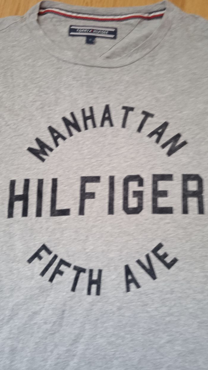 Tee-shirt Tommy Hilfiger gris homme en S - photo numéro 2