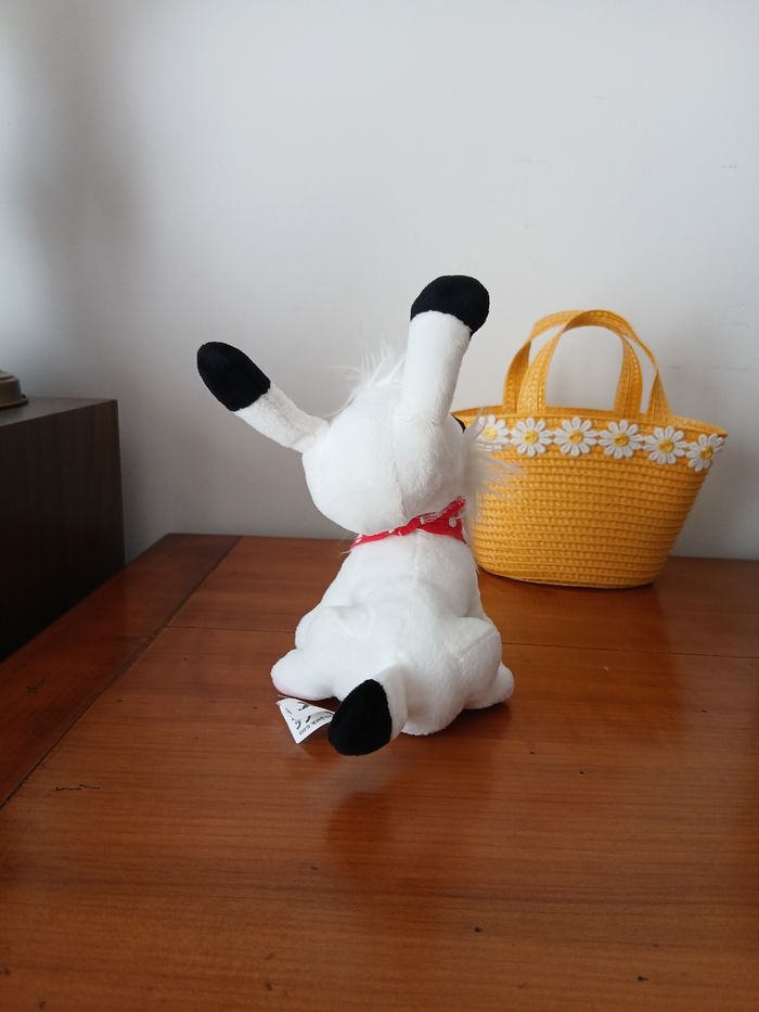 Doudou-Peluche Chien Idéfix avec bandana *17 cm - photo numéro 4