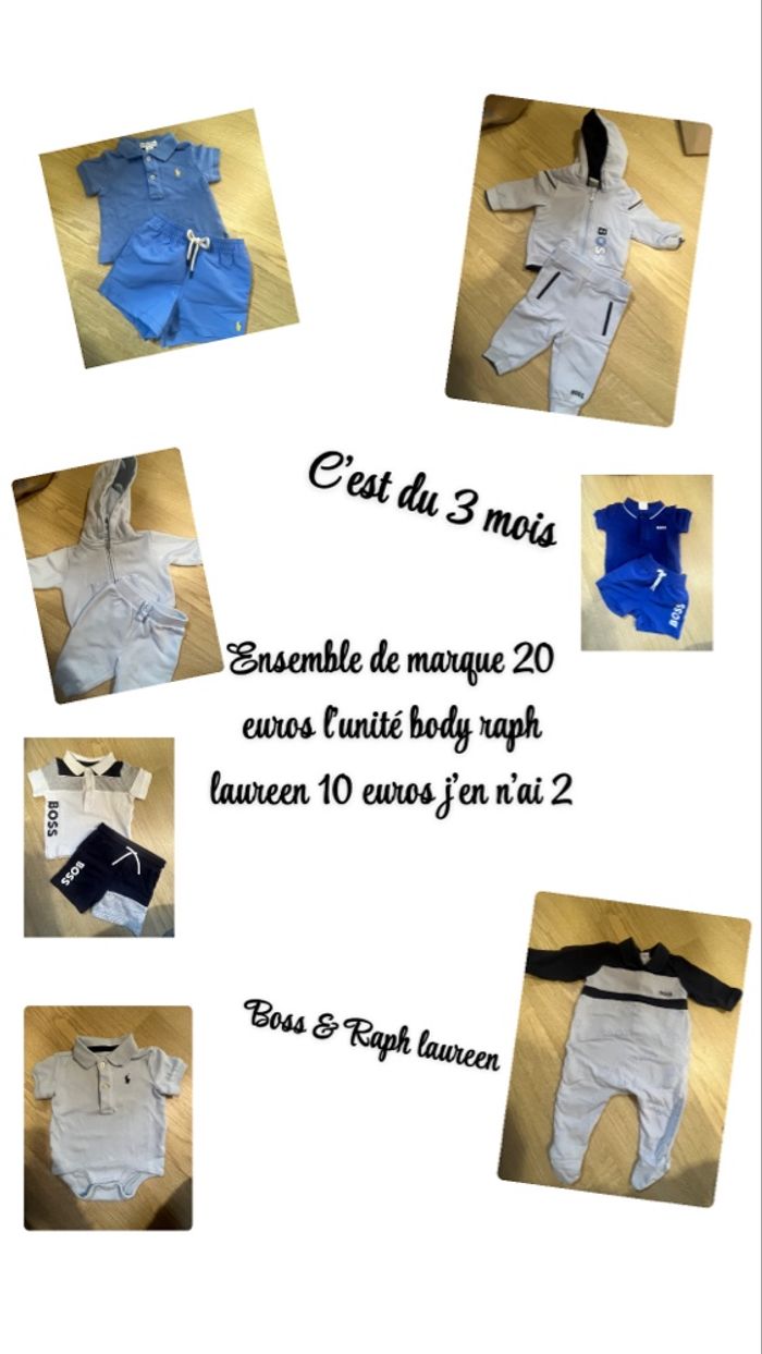 Ensemble de marque Hugo boss , raph laureen