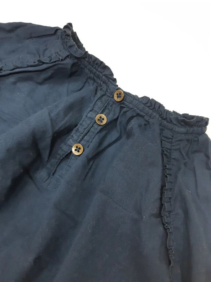 Blouse manches longues bleu marine - photo numéro 3