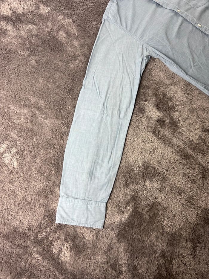 Chemise bleu clair Tommy Hilfiger 100% coton Regular Fit logo brodé Taille S - photo numéro 10