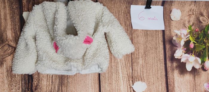 Veste polaire douce blanche - photo numéro 2