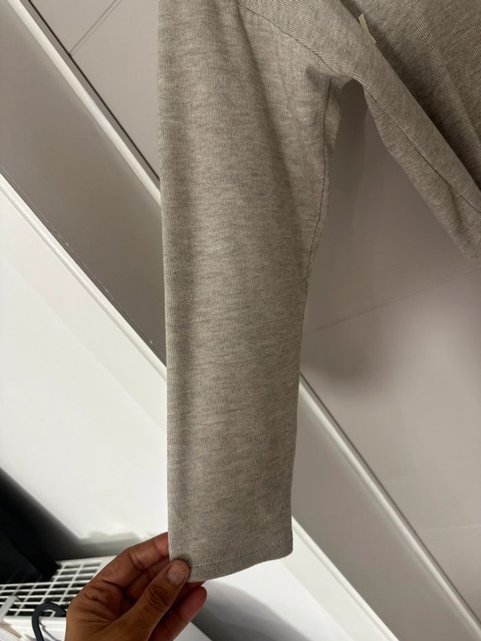 Pull à capuche IKKS beige – taille XS - photo numéro 3