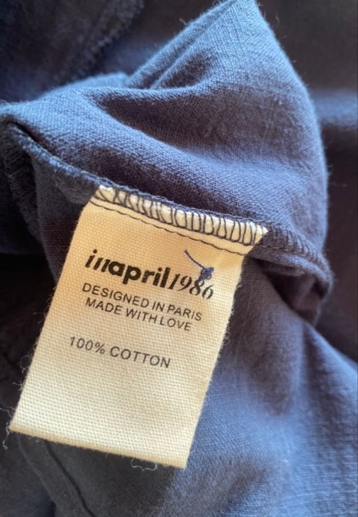 Blouse 100% coton - In April 1996 - Taille S/M - photo numéro 6