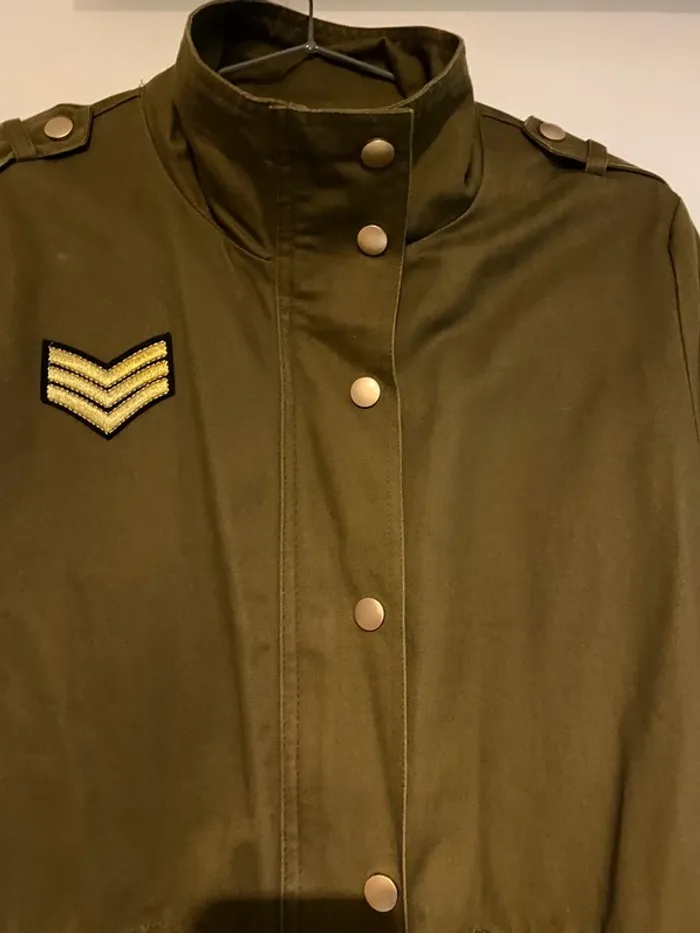 Jolie veste kaki style militaire taille M-38 - photo numéro 3