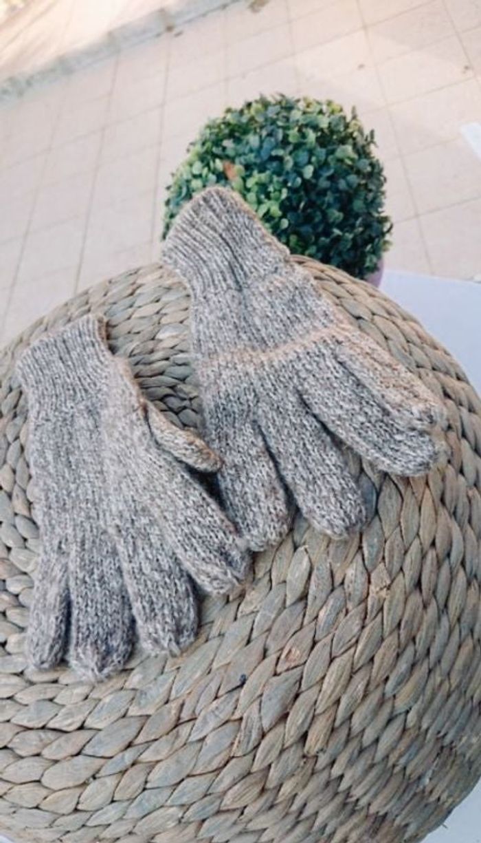 Gants fils dorés