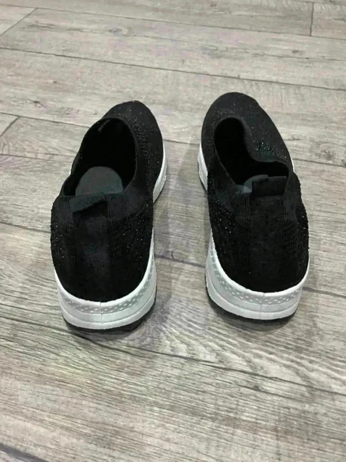 Sneakers à talon compensé Femme noir - photo numéro 5