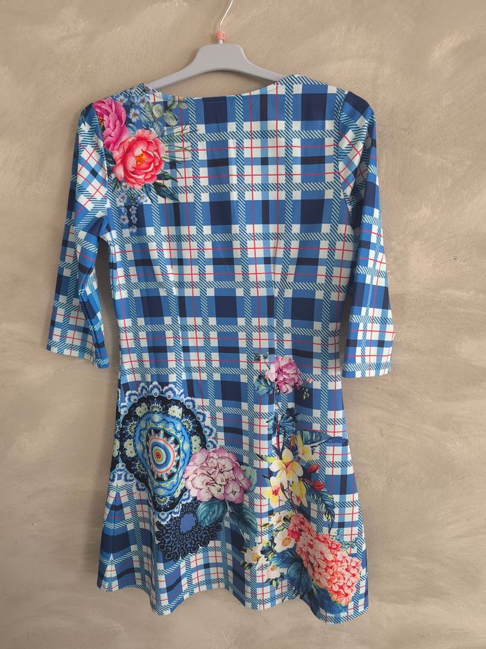 Robe Bleue  Manche 3/4 taille S/M - photo numéro 2
