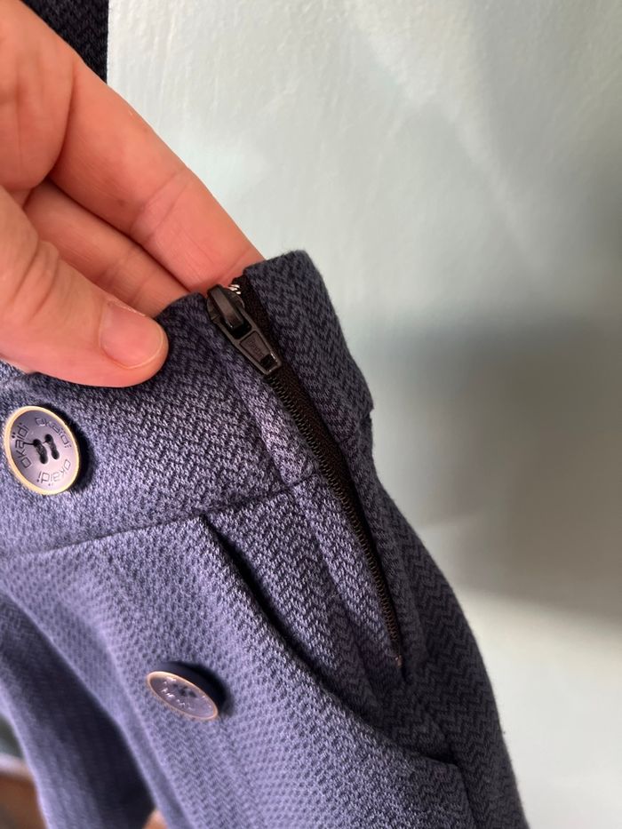 Ensemble chemise jean et short à bretelles 3/4 ans - Bleu & Marine - photo numéro 5