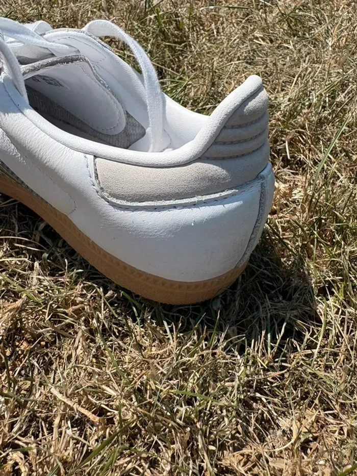 Adidas samba blanche et argent grise 37 1/3 - photo numéro 9
