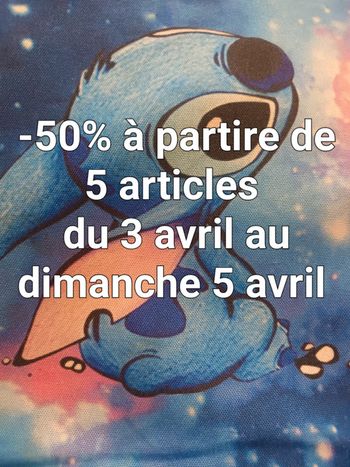 -50 % des 5 articles