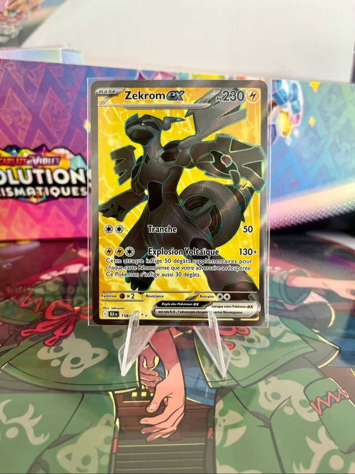 Carte Pokémon Zekrom ex 158/086 EV10.5 Foudre noire - photo numéro 2