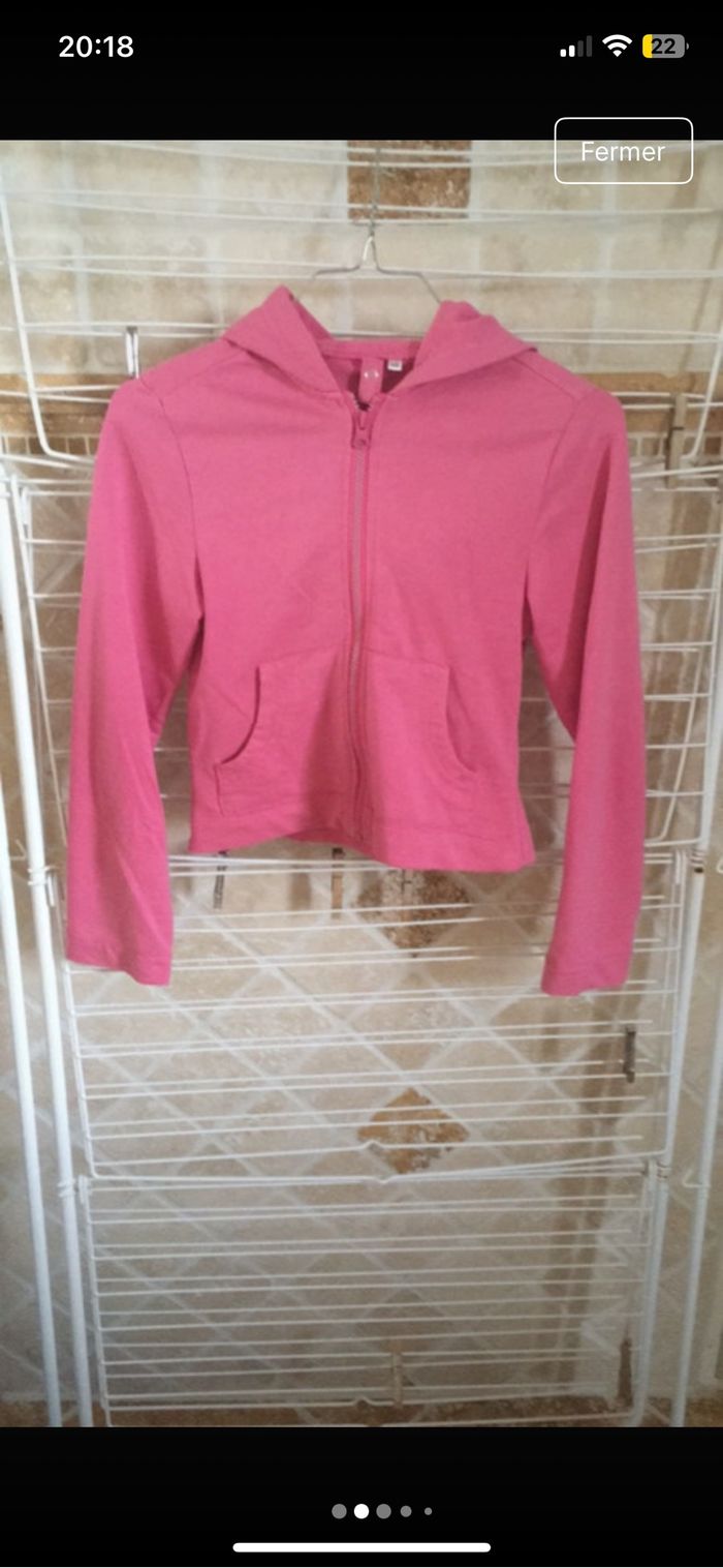 Ensemble veste en jeans et veste manches longues  fille - photo numéro 2