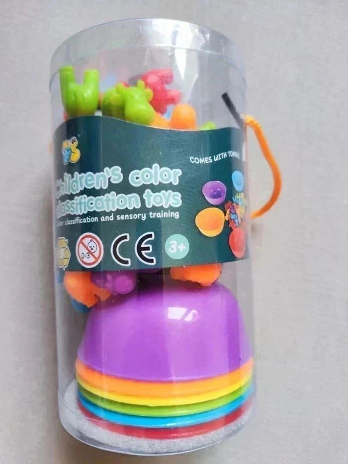 Jouets de classification des couleurs pour enfants Montessori - photo numéro 2