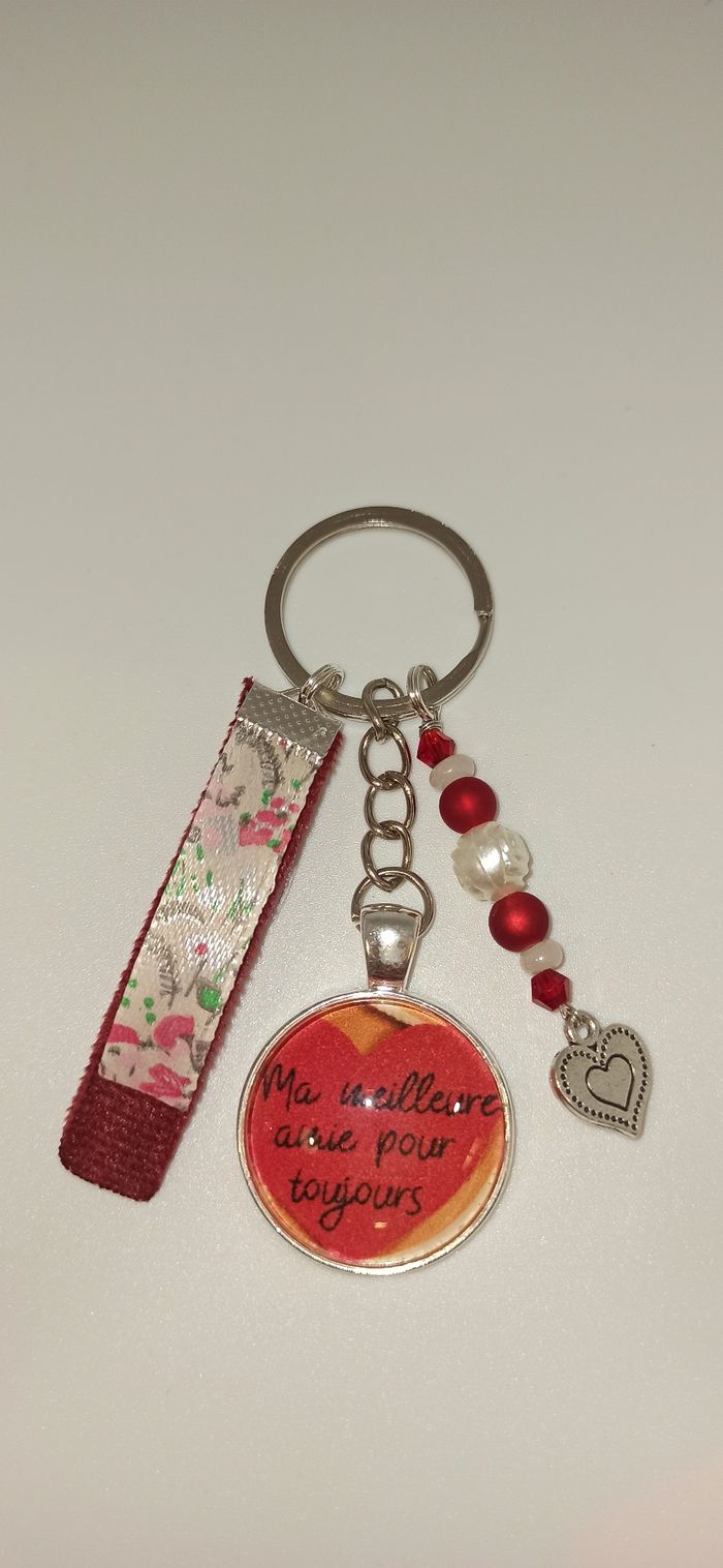 Porte cle message bijoux de sac " Ma meilleure amie pour toujours "