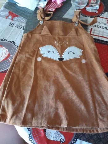 Robe style velours côtelé