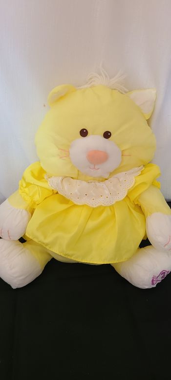 Chat Puffalump Kitty vintage des années 1980 | 1986 Fisher Price Puffalump Chat Jaune
