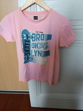 Tee-shirt seafor rose et multicolore