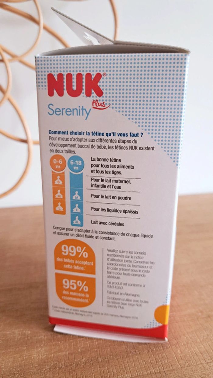 biberon nuk 0/6mois👶 - photo numéro 4