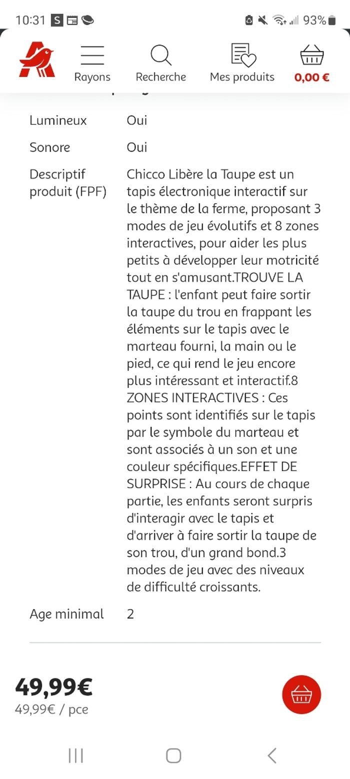 Tapis de jeu taupe - photo numéro 2