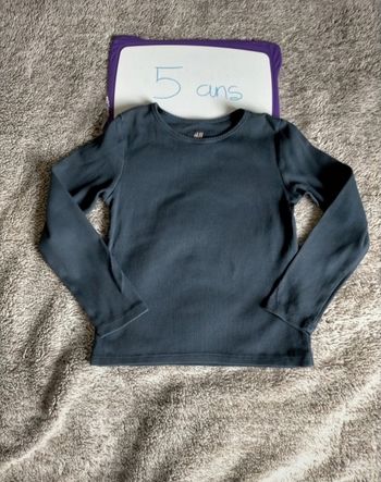 T-shirt côtelé 5 ans