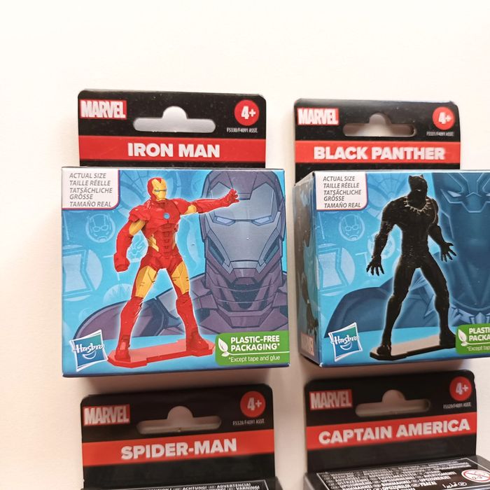 Lot de 4 Figurines Marvel -Spider Man -Iron Man -Black Panther -Captain America - photo numéro 2