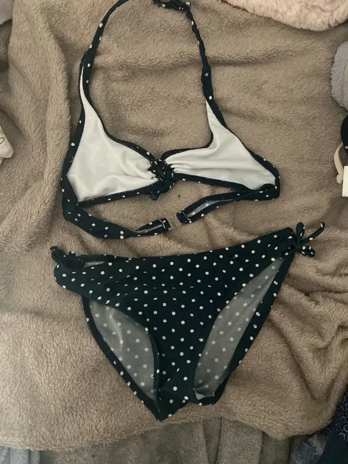 Maillot de bain 2 pièce petit pois - photo numéro 2